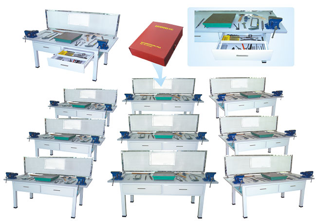 HY-901型鉗工實(shí)驗(yàn)室設(shè)備（鉗工實(shí)訓(xùn)桌、單面2工位）
